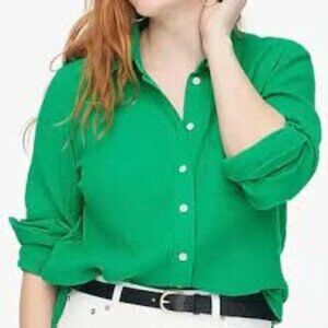 J. Crew Double-gauze button-up shirt Size XS